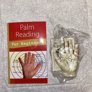 Palm Reading book and hand